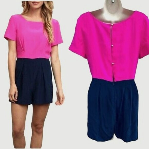 Amanda Uprichard Anthropologie Silk Romper - Picture 1 of 3